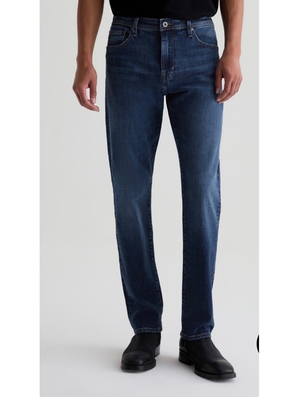 AG Adriano Goldschmied Everett Slim Straight Dark Blue Denim Jeans Size 33x33